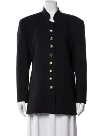 Pre-owned Dior Vintage Wool Jacket In Blue