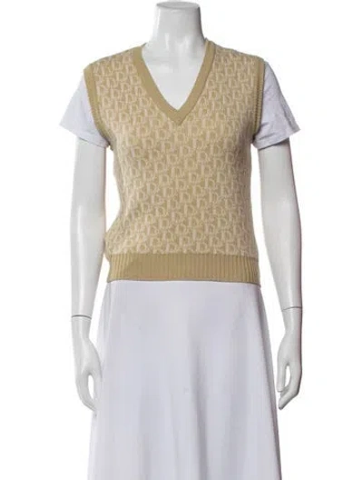Pre-owned Dior Vintage Wool Vest In Neutrals