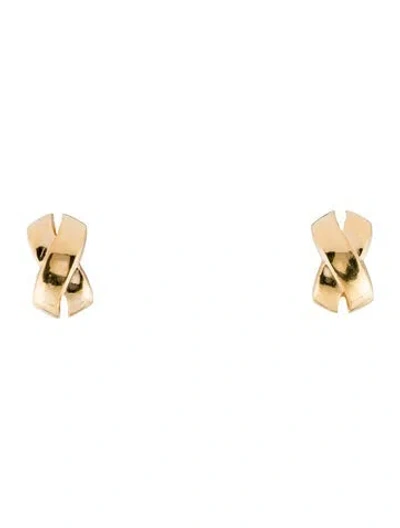 Pre-owned Dior Vintage 'x' Clip-on Earrings In Multi