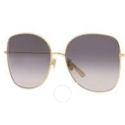 Dior Violet Gradient Butterfly Ladies Sunglasses Stellaire Bu Cd40004u 10b 59 In Gold / Violet