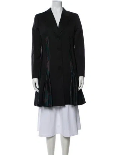 Pre-owned Dior Virgin Wool Blazer In Black