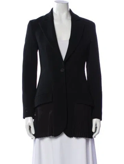 Pre-owned Dior Virgin Wool Blazer In Black