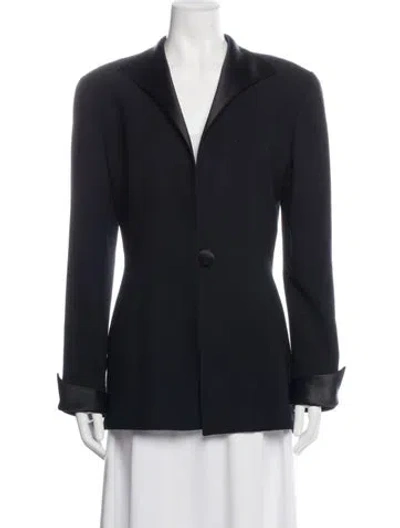 Pre-owned Dior Virgin Wool Blazer In Blue