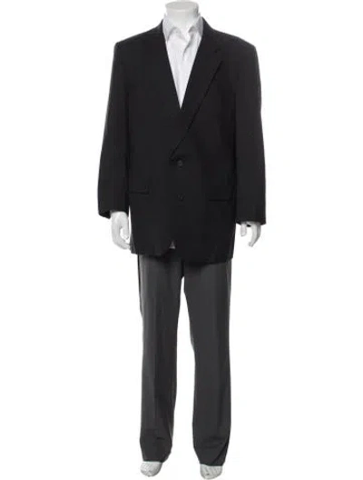Pre-owned Dior Virgin Wool Blazer In Gray