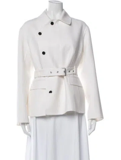 Pre-owned Dior Virgin Wool Blazer In Neutral