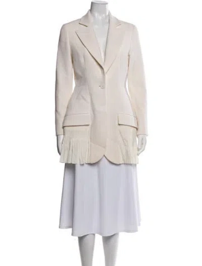 Pre-owned Dior Virgin Wool Blazer In Neutrals
