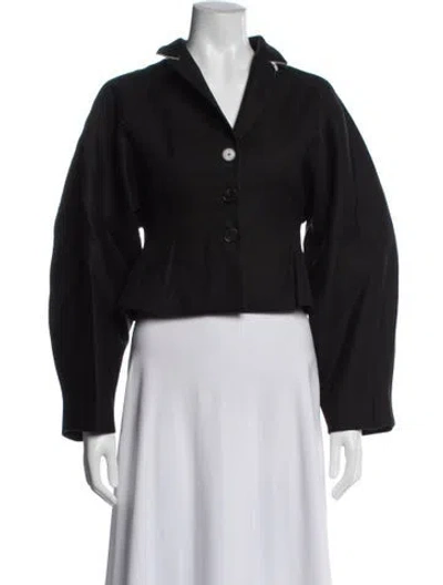 Pre-owned Dior Virgin Wool Blazer W/ Tags In Black