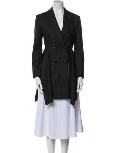 Pre-owned Dior Virgin Wool Blazer W/ Tags In Gray