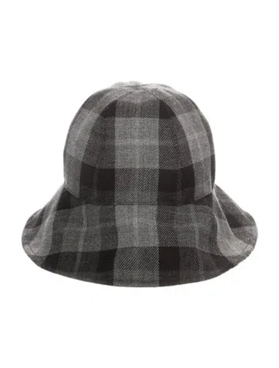 Pre-owned Dior Virgin Wool Bucket Hat In Gray