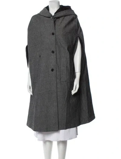 Pre-owned Dior Virgin Wool Coat In Gray