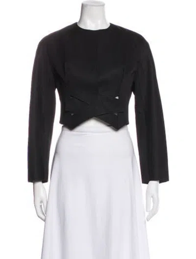 Pre-owned Dior Virgin Wool Evening Jacket In Grey