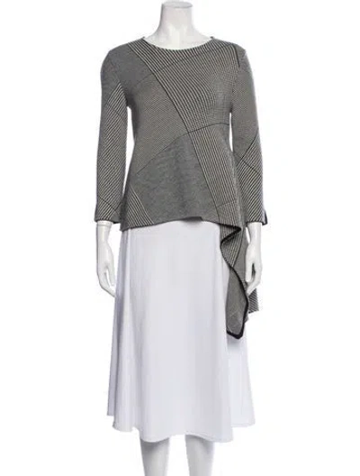 Pre-owned Dior Virgin Wool Houndstooth Print Sweater In Black/white