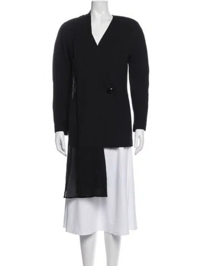Pre-owned Dior Virgin Wool Jacket In Blue