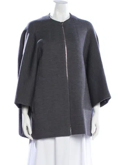 Pre-owned Dior Virgin Wool Jacket In Gray
