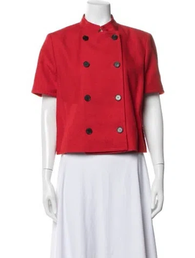 Pre-owned Dior Virgin Wool Jacket W/ Tags In Red