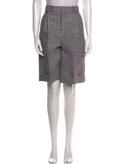 Pre-owned Dior Virgin Wool Knee-length Shorts In Multi
