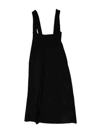 Pre-owned Dior Virgin Wool Long Dress In Black