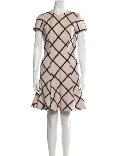 Pre-owned Dior Virgin Wool Mini Dress In Pink