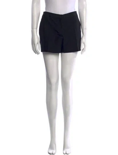 Pre-owned Dior Virgin Wool Mini Shorts In Black