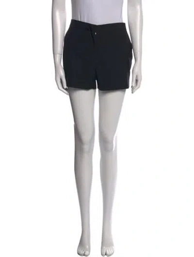 Pre-owned Dior Virgin Wool Mini Shorts In Blue