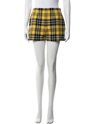 Pre-owned Dior Virgin Wool Mini Shorts In Brown