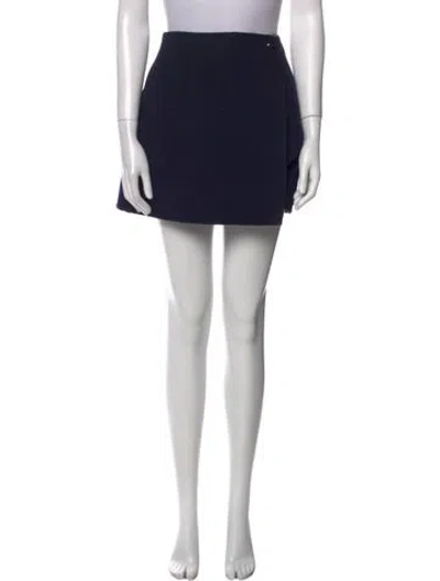 Pre-owned Dior Virgin Wool Mini Shorts W/ Tags In Black
