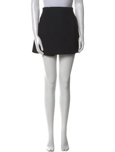 Pre-owned Dior Virgin Wool Mini Shorts W/ Tags In Black