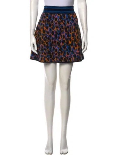 Pre-owned Dior Virgin Wool Mini Skirt In Black