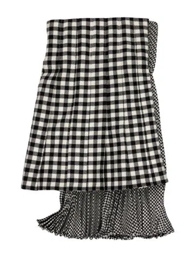 Pre-owned Dior Virgin Wool Mini Skirt In Black