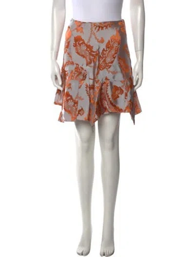 Pre-owned Dior Virgin Wool Mini Skirt In Gray