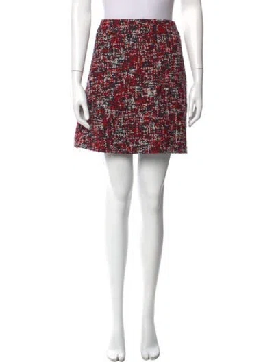 Pre-owned Dior Virgin Wool Mini Skirt In Multi