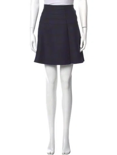 Pre-owned Dior Virgin Wool Mini Skirt In Multi