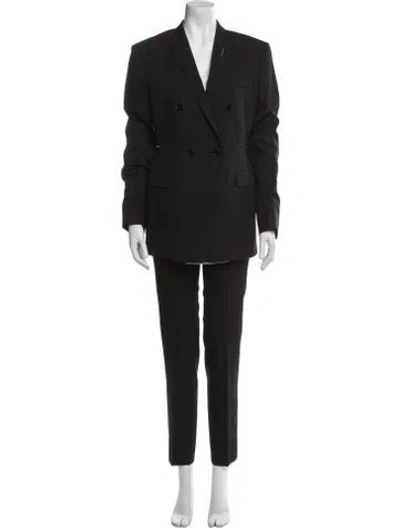 Pre-owned Dior Virgin Wool Pantsuit In Black