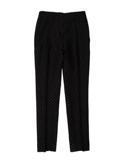 Pre-owned Dior Virgin Wool Straight Leg Pants In Black