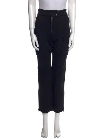 Pre-owned Dior Virgin Wool Straight Leg Pants W/ Tags In Black