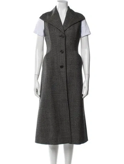 Pre-owned Dior Virgin Wool Vest In Gray