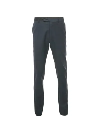 Pre-owned Dior Virgin-wool Trousers In Blue