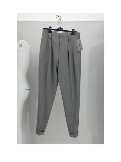 Dior Viscose Trousers In Gray