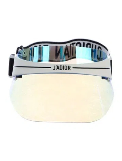 Pre-owned Dior Visor Hat In Blue/metallic
