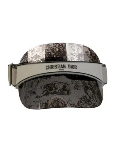Pre-owned Dior Visor Hat In White