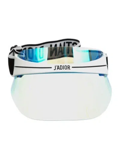Pre-owned Dior Visor Hat In White