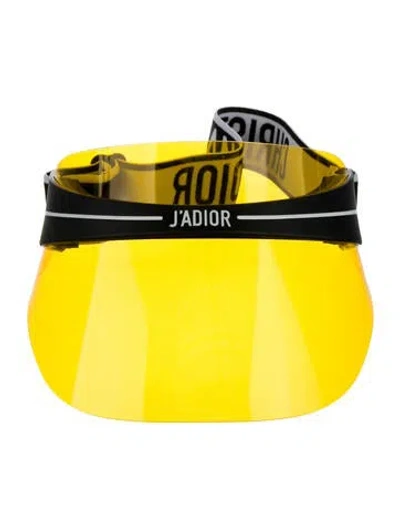 Pre-owned Dior Visor Hat In Yellow