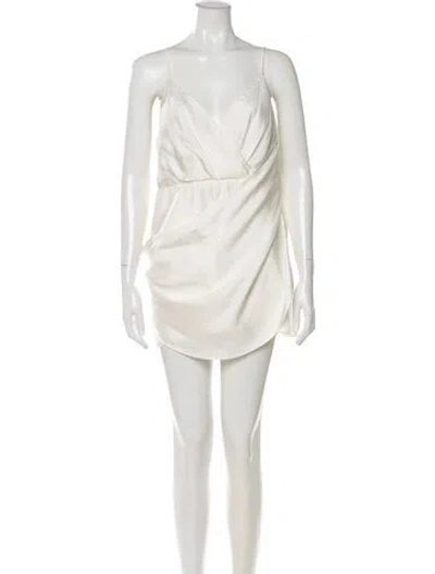 Pre-owned Dior V-neck Romper In White