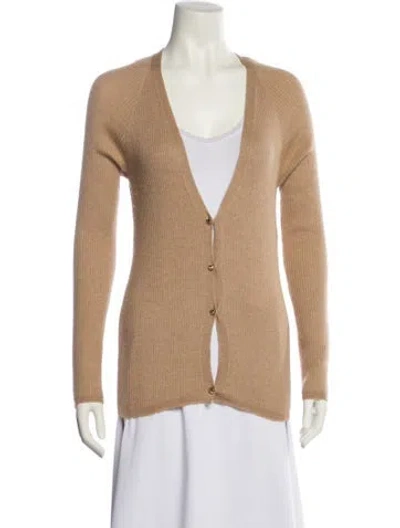 Pre-owned Dior V-neck Sweater In Neutral