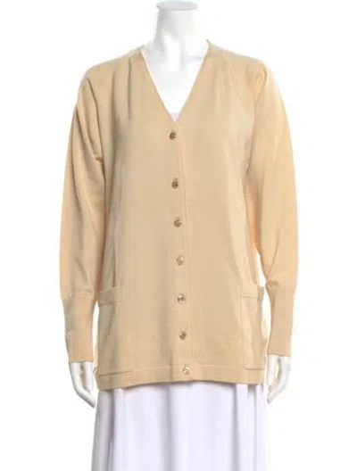 Pre-owned Dior V-neck Sweater In Neutral