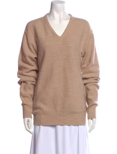 Pre-owned Dior V-neck Sweater In Neutral
