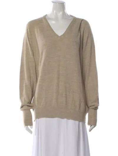 Pre-owned Dior V-neck Sweater In Neutral