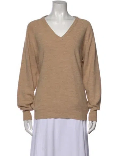 Pre-owned Dior V-neck Sweater In Neutrals