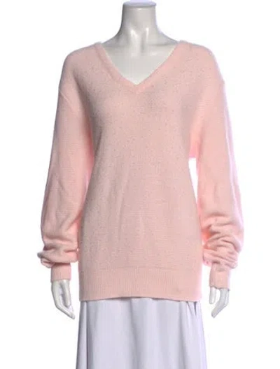 Pre-owned Dior V-neck Sweater In Pink