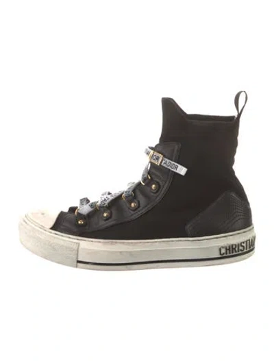 Pre-owned Dior Walk' N'  'black White' Wedge Sneakers